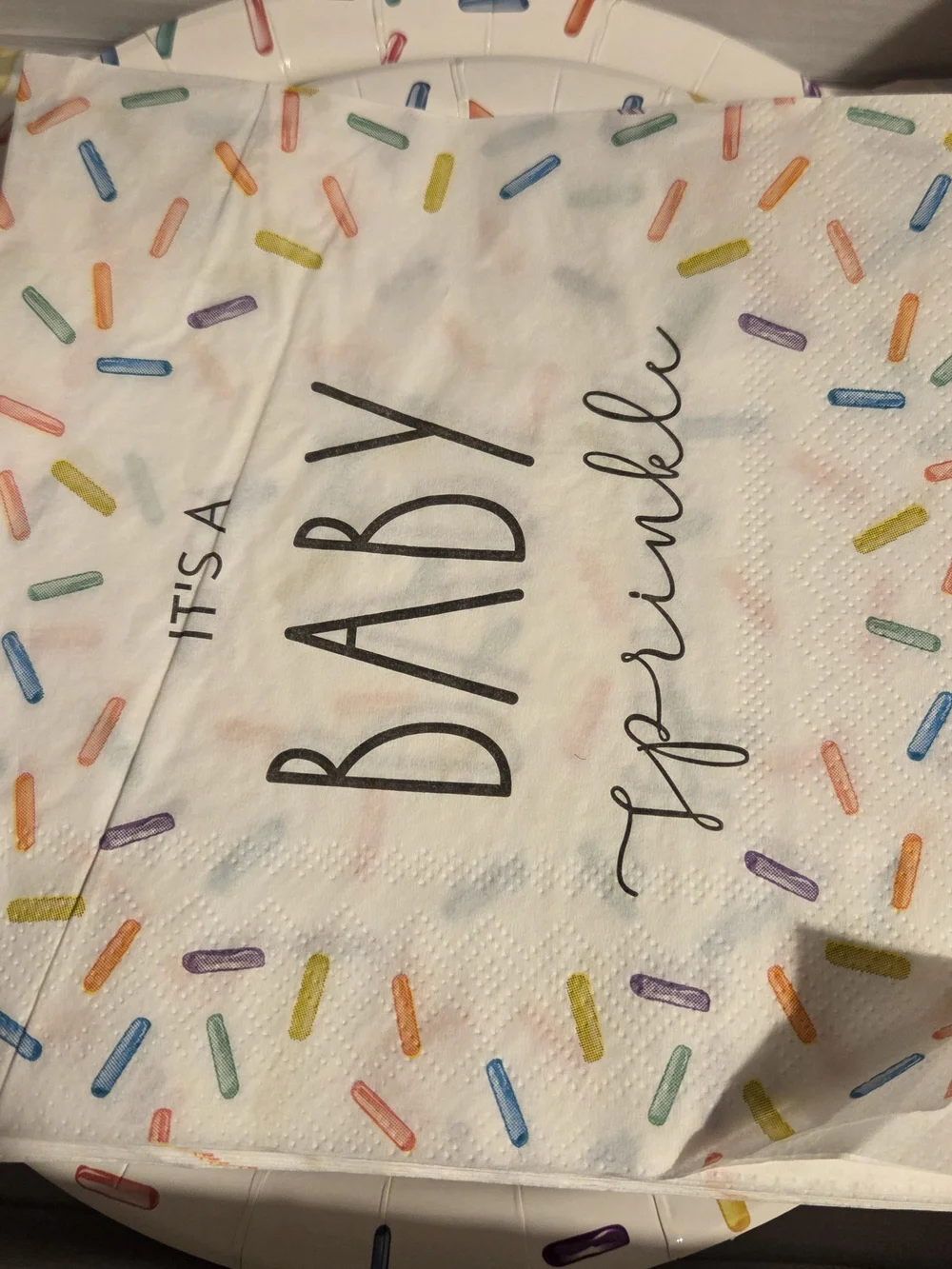 It's a Baby Sprinkle Tableware Decor